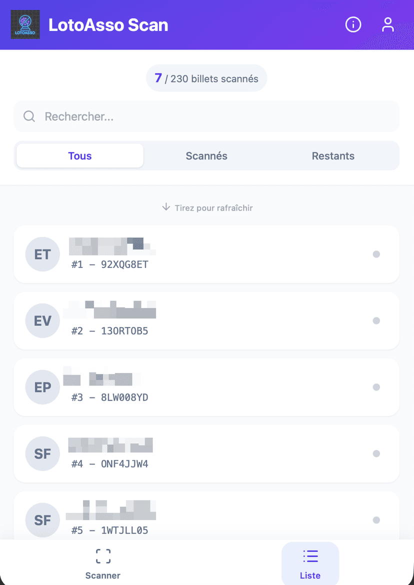 LotoAsso Scan