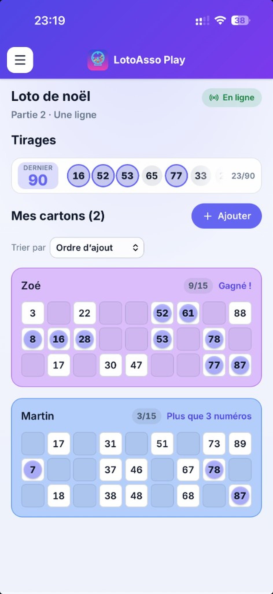 App LotoAsso Play. Gratuit.