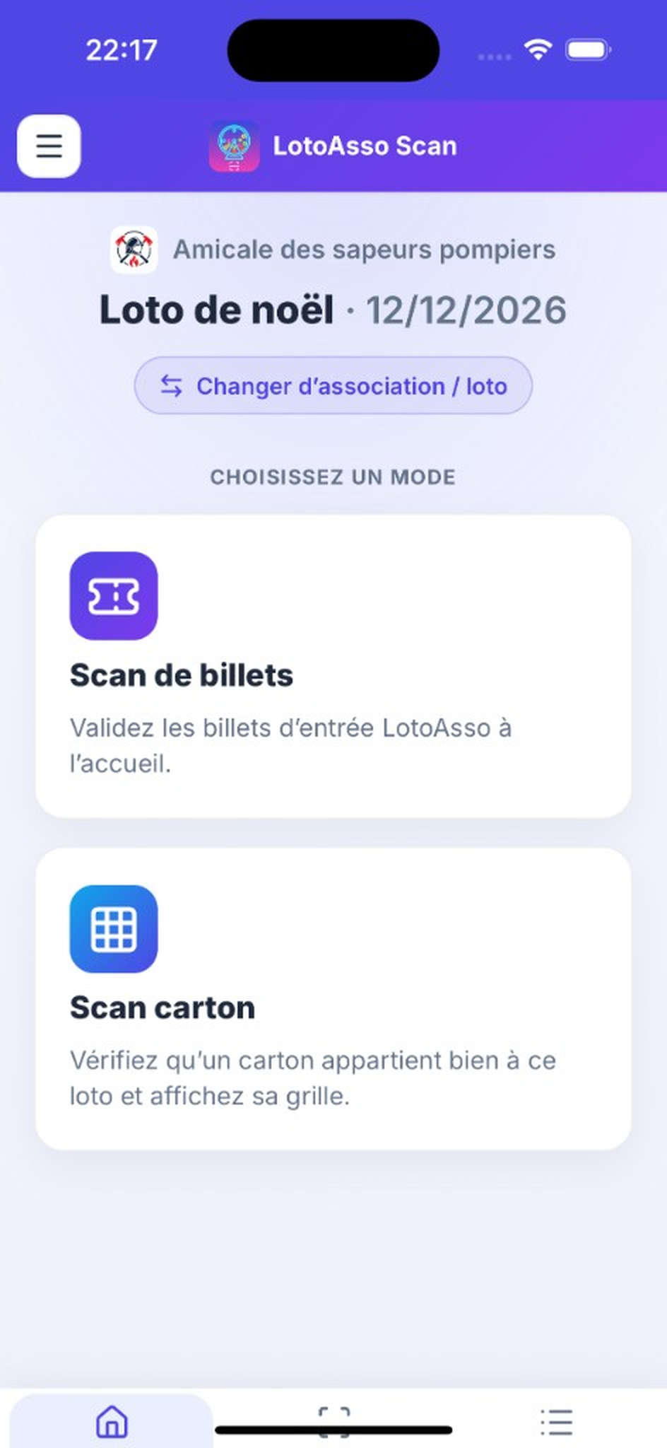 App LotoAsso Scan