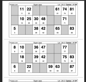 Cartons imprimés