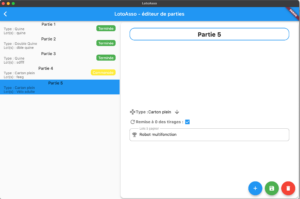éditeur de parties